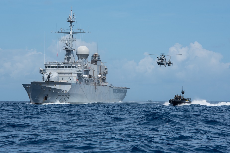 French Navy Floréal class surveillance frigate Germinal