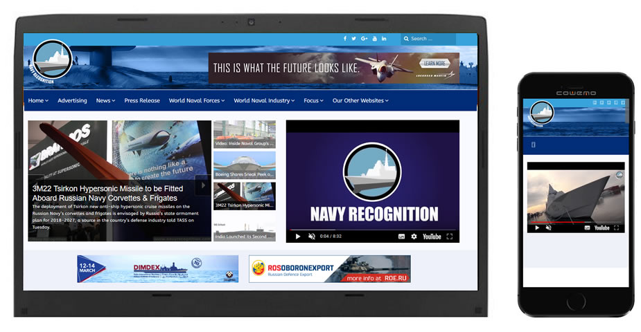Navy Recognition officially launches its newly redesigned website