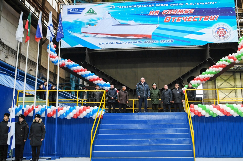 Sixth project 22160 corvette laid in Zelenodolsk