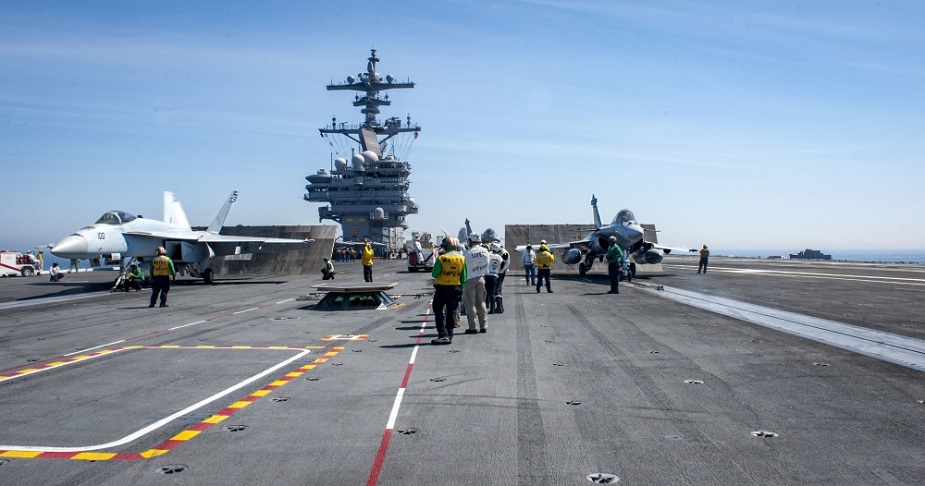 USS George H.W. Bush Conducts Flight Ops With French Navy 3