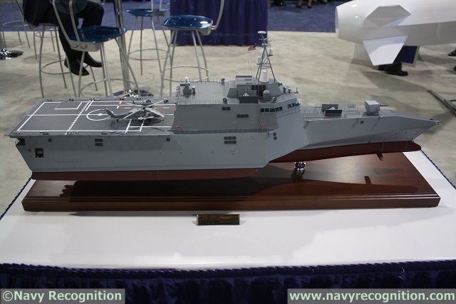 At the Sea-Air-Space 2014 Exposition, Norwegian company Kongsberg is presenting scale models of both types of Littoral Combat Ships (LCS) fitted with unique ASUW configurations. The conceptual Freedom class LCS is fitted with 12x NSMs and the conceptual Independence class LCS is fitted with 18x NSMs.