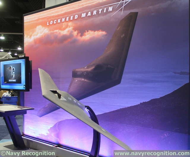 At the Sea-Air-Space 2014 Exposition, Lockheed Martin one of its "Skunk works" programs: The Unmanned Carrier Launched Airborne Surveillance and Strike (UCLASS) air vehicle concept. Lockheed created the Skunk Works divison in 1943 to develop breakthrough technologies and landmark aircraft.