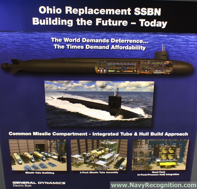 The U.S. Navy has awarded General Dynamics Electric Boat a $101.3 million contract modification to continue development of the Common Missile Compartment for the Navy’s Ohio Replacement submarine and the United Kingdom's Successor-class ballistic-missile submarine. The modification is for the procurement of 22 missile tubes to support the manufacturing of the Common Missile Compartment. Electric Boat is a wholly owned subsidiary of General Dynamics.
