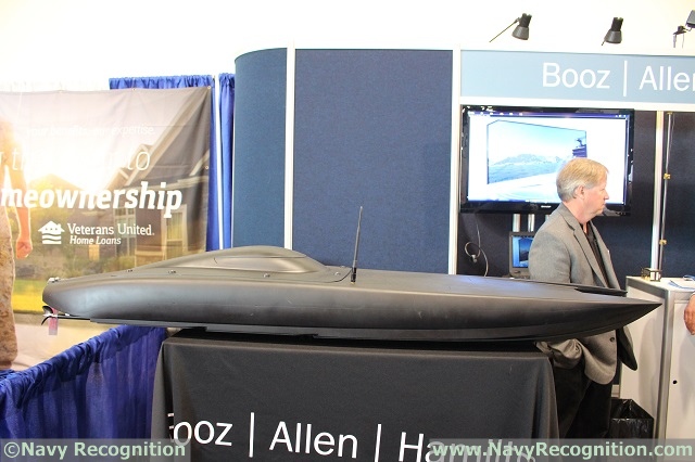 MANTAS T6 mini-USV on display at Sea Air Space 2017.