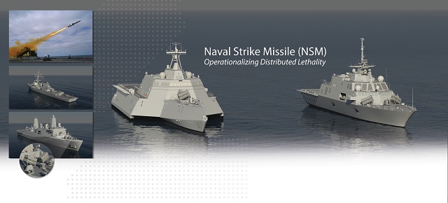 NSM anti ship missile on LCS