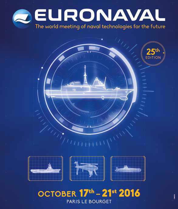The 25th edition of Euronaval will be held at the Paris Le Bourget exhibition center from 17 to 21 October 2016. Euronaval is the leading Naval Defence & Maritime Exhibition & Conference. Meet the organizers of Euronaval 2016 during PACIFIC 2015 in Sydney, Australia.