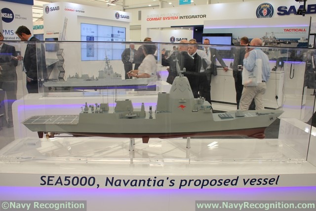 Navantia's SEA5000 proposal is based on the Hobart class Air Warfare Destroyer design