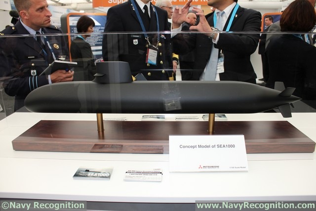 MHI's Concept Model of SEA1000 on display at PACIFIC 2015