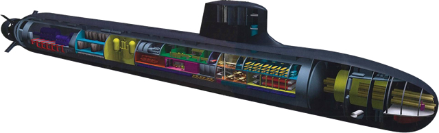 Barracuda class nuclear-powered attack submarine (SSN) - French Navy