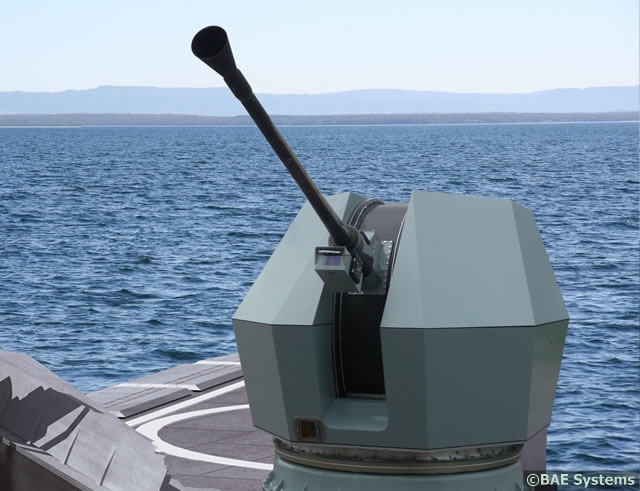The Bofors 40 Mk4 naval gun system was designed to be an agile, flexible weapon systems that enable a lightning-quick response. Its low weight and compact dimensions combine with a long range and a high rate of fire. It has the capability to rapidly switch between optimised ammunition types, including programmable 40mm 3P all-target ammo.